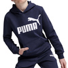 PUMA ESS BIG LOGO 586965-06 bluza dziecięca sportowa z kapturem bawełniana granatowa