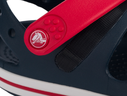 CROCS Crocband Cruiser sandały dziecięce na rzep dla dziewczynki i chłopaka granatowe