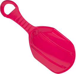 Jabłuszko do zjeżdżania na śniegu ślizg dla dzieci plastikowe różowe