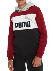 PUMA ESS BLOCK Hoodie 679717-13 bluza dziecięca sportowa z kapturem bawełniana