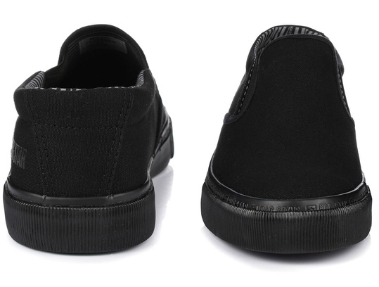 BIG STAR LL174066 MĘSKIE CZARNE KLASYCZNE TRAMPKI WSUWANE