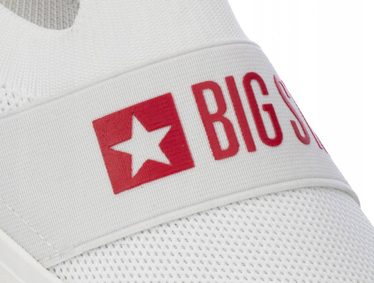 BIG STAR FF274219 damskie trampki wsuwane białe