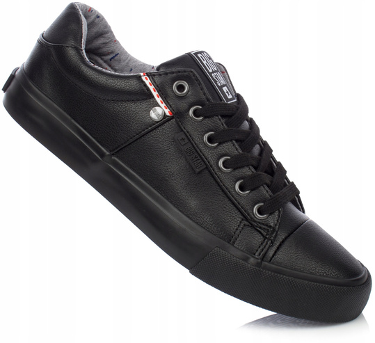 BIG STAR GG174029 męskie trampki czarne ekoskóra