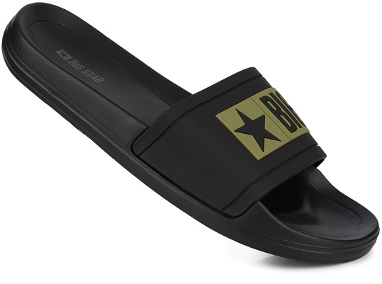 BIG STAR TT174A002G męskie klapki sportowe na plaże basen czarne