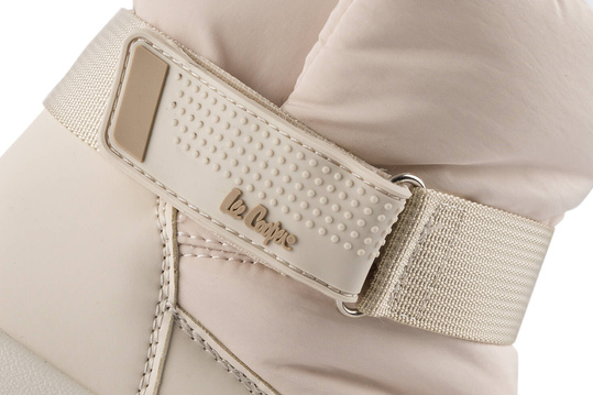 LEE COOPER LCJ3140 BUTY BOTKI DAMSKIE ZIMOWE ŚNIEGOWCE OCIEPLANE BEŻOWE