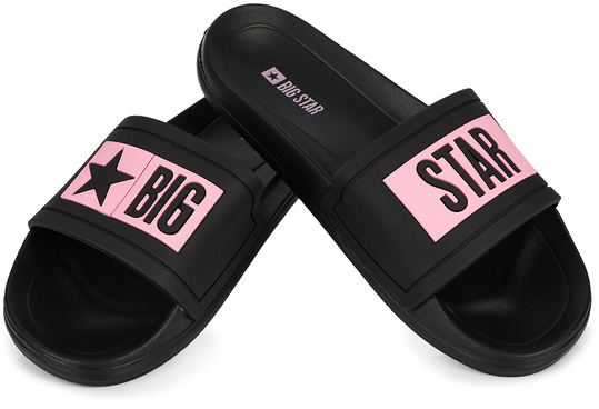 BIG STAR TT274A010G damskie klapki sportowe na basen plaże czarne
