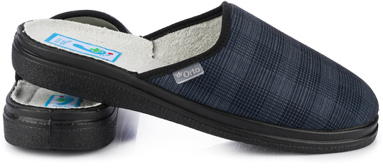 DR ORTO MĘSKIE KAPCIE KLAPKI PANTOFLE DOMOWE SZEROKIE ZDROWOTNE