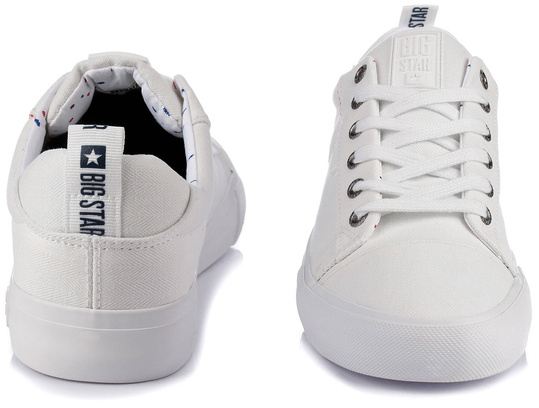 BIG STAR KK174001 MĘSKIE BIAŁE KLASYCZNE TRAMPKI