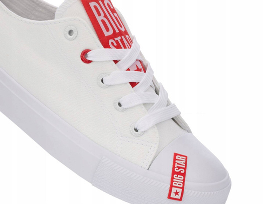 OUTLET: BIG STAR HH274675 damskie trampki niskie białe