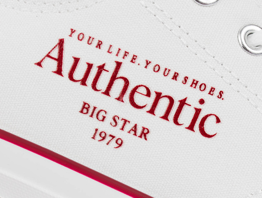 BIG STAR Authentic NN174057 MĘSKIE KLASYCZNE BIAŁE TRAMPKI