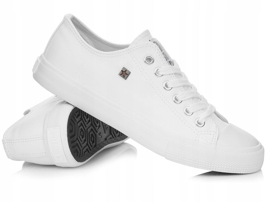 BIG STAR V274869 damskie trampki białe ekoskóra