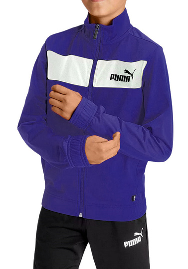 PUMA 589371-27 komplet dresowy dziecięcy chłopięcy sportowy granatowy spodnie bluza