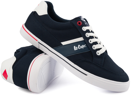 LEE COOPER 3245M męskie buty sportowe trampki niskie granatowe