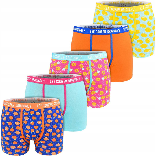 LEE COOPER 34256 MAJTKI BOKSERKI MĘSKIE BAWEŁNA 5-PAK