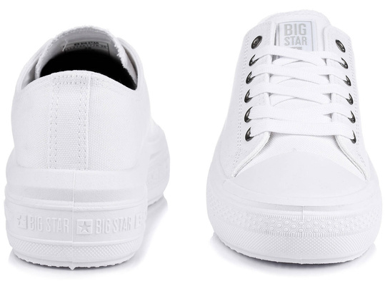 BIG STAR LL274A177 DAMSKIE BIAŁE KLASYCZNE TRAMPKI NA PLATFORMIE