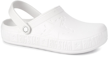 BIG STAR DAMSKIE LEKKIE KLAPKI KROKSY CHODAKI PIANKOWE OGRODOWE MEDYCZNE BIAŁE