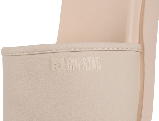 BIG STAR LL274933 KLAPKI DAMSKIE WSUWANE NA LATO BEŻOWE