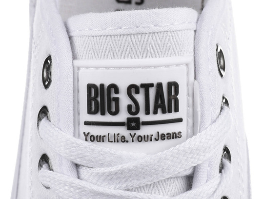 BIG STAR W274835 damskie całe białe trampki klasyczne