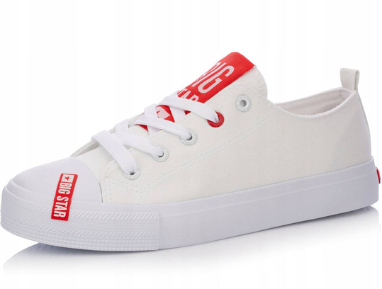 OUTLET: BIG STAR HH274675 damskie trampki niskie białe
