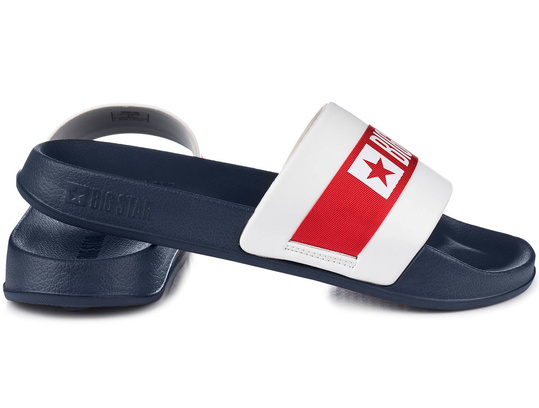 BIG STAR LL174455 MĘSKIE GRANATOWE KLAPKI SPORTOWE NA BASEN PLAŻĘ