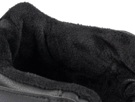 BIG STAR MĘSKIE OCIEPLANE WYSOKIE BUTY SPORTOWE SNEAKERSY CZARNE EKOSKÓRA