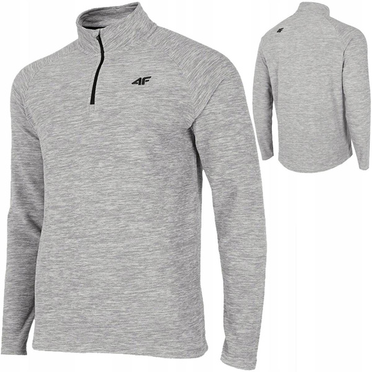 4f MĘSKA BLUZA POLAROWA STÓJKA H4Z22-BIMP010-27M