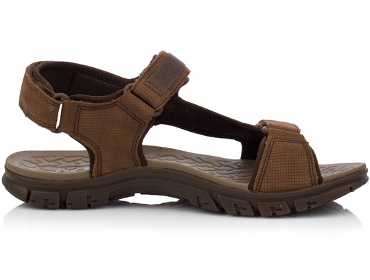 CATERPILLAR ATCHISON SANDAL P721281 MĘSKIE BRĄZOWE SKÓRZANE SANDAŁY