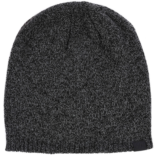 4F CZAPKA ZIMOWA MĘSKA DWUWARSTWOWA SZARY MELANŻ H4Z22-CAM002-25M