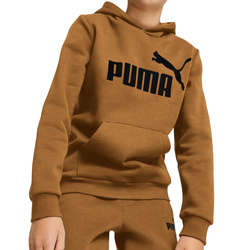 PUMA ESS BIG LOGO 586965-20 bluza dziecięca sportowa z kapturem bawełniana brązowa