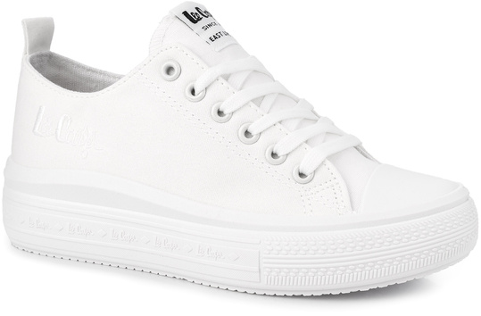LEE COOPER LCW-25-44-3221L DAMSKIE TRAMPKI BIAŁE NA PLATFORMIE 