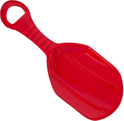 Jabłuszko do zjeżdżania na śniegu ślizg dla dzieci plastikowe czerwone