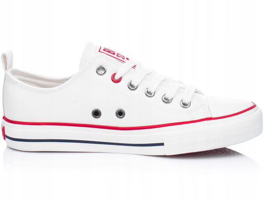 BIG STAR JJ274130 damskie trampki białe ekoskóra