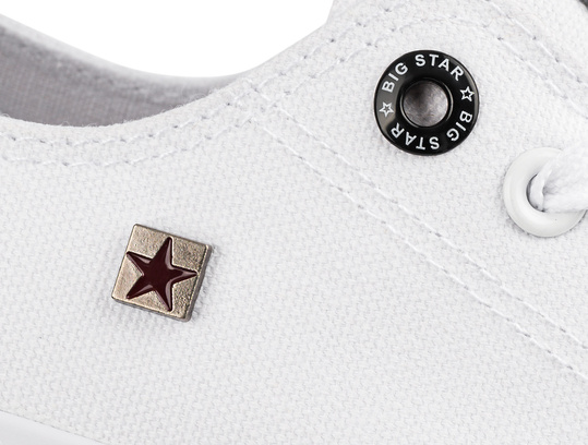 BIG STAR AA274010 damskie trampki niskie klasyczne białe