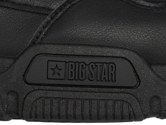BIG STAR męskie buty sportowe sneakersy ocieplane ekoskóra czarne HI-POLY SYSTEM