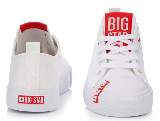 BIG STAR HH274675 damskie trampki niskie białe