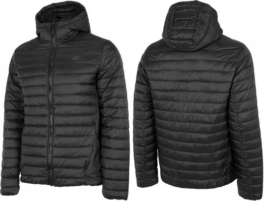 4F MĘSKA KURTKA ZIMOWA PIKOWANA PUCHOWA KAPTUR H4Z22-KUMP004-20S