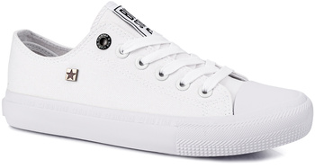 BIG STAR AA274010 damskie trampki niskie klasyczne białe