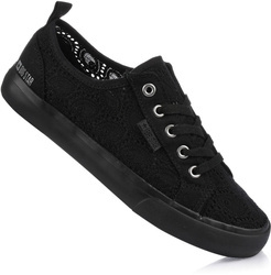 BIG STAR JJ274064 KORONKOWE CZARNE DAMSKIE TRAMPKI