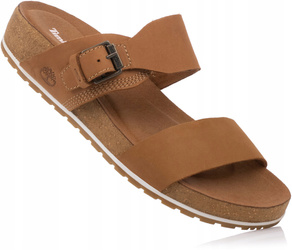 TIMBERLAND MALIBU WAVES SLIDE RUST NUBUCK DAMSKIE KLAPKI SKÓRZANE