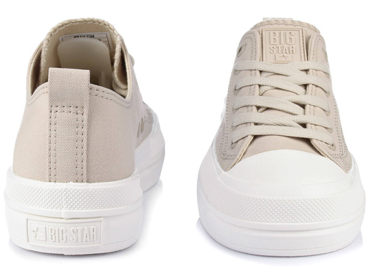 BIG STAR LL274969 DAMSKIE BEŻOWE KLASYCZNE TRAMPKI NA PLATFORMIE