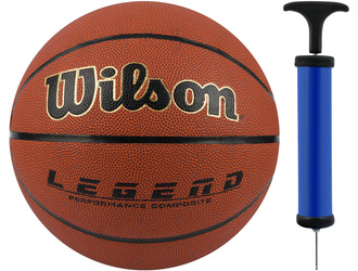 WILSON piłka do koszykówki LEGEND COMP BSKT BR koszykarska + POMPKA