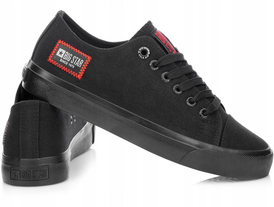 BIG STAR HH274133 damskie trampki niskie czarne