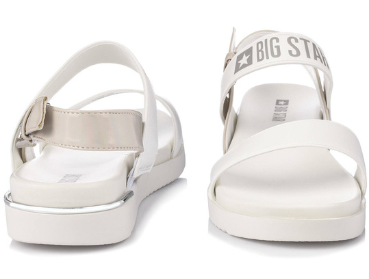 BIG STAR ll274939 DAMSKIE CASUALOWE BIAŁE SANDAŁY