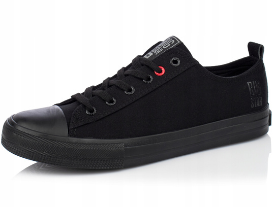 BIG STAR JJ174003 MĘSKIE NISKIE TRAMPKI CZARNE KLASYCZNE