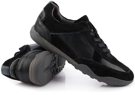 GEOX U METODO 022PT-C9999 MĘSKIE BUTY PÓŁBUTY SNEAKERSY SKÓRZANE