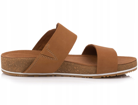 TIMBERLAND MALIBU WAVES SLIDE RUST NUBUCK DAMSKIE KLAPKI SKÓRZANE