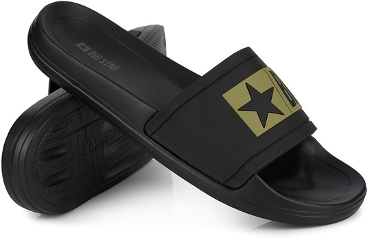 BIG STAR TT174A002G męskie klapki sportowe na plaże basen czarne