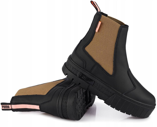 PUMA MAYZE CHELSEA POP 384549-03 DAMSKIE BUTY BOTKI NA PLATFORMIE CZARNE