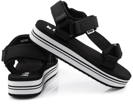 LEE COOPER LCW-24-05-2753 DAMSKIE SANDAŁY SPORTOWE NA PLATFORMIE RZEPY
