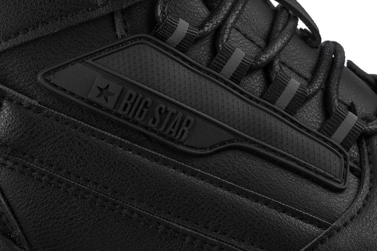 BIG STAR MĘSKIE OCIEPLANE WYSOKIE BUTY SPORTOWE SNEAKERSY CZARNE EKOSKÓRA